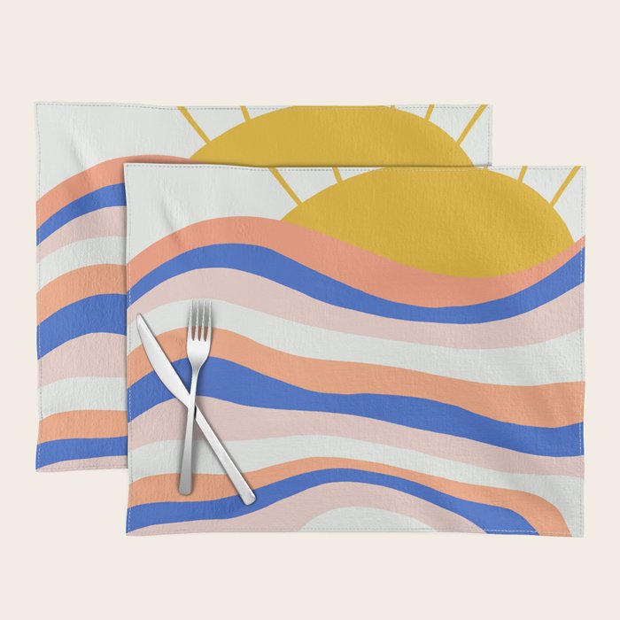 sunrise surf Placemat Gallery Image 1