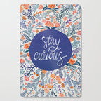 Stay Curious - Navy & Coral Cutting Board Gallery Image 1