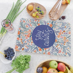Stay Curious - Navy & Coral Cutting Board Gallery Image 2