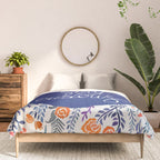 Stay Curious - Navy & Coral Comforter Gallery Image 3