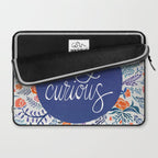 Stay Curious - Navy & Coral Laptop Sleeve Gallery Image 2