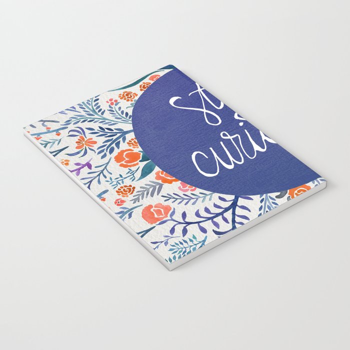 Stay Curious - Navy & Coral Notebook Gallery Image 3