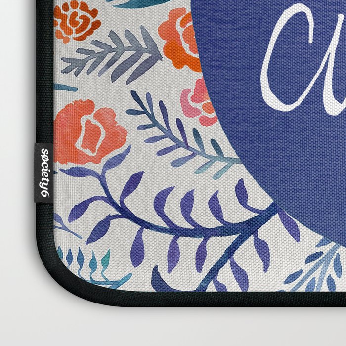 Stay Curious - Navy & Coral Laptop Sleeve Gallery Image 3