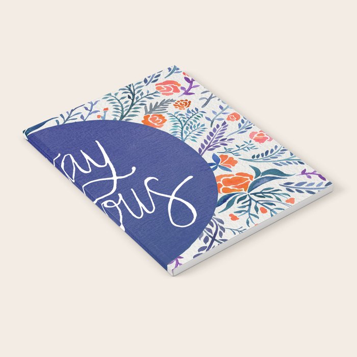 Stay Curious - Navy & Coral Notebook Gallery Image 2