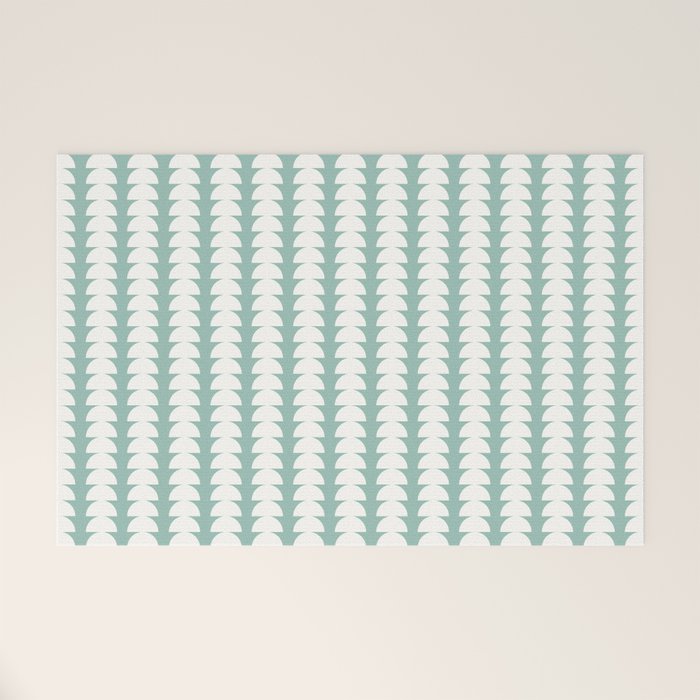 Maude Pattern - Teal Green Welcome Mat Gallery Image 1