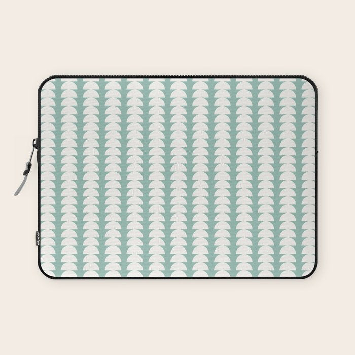 Maude Pattern - Teal Green Laptop Sleeve Gallery Image 1