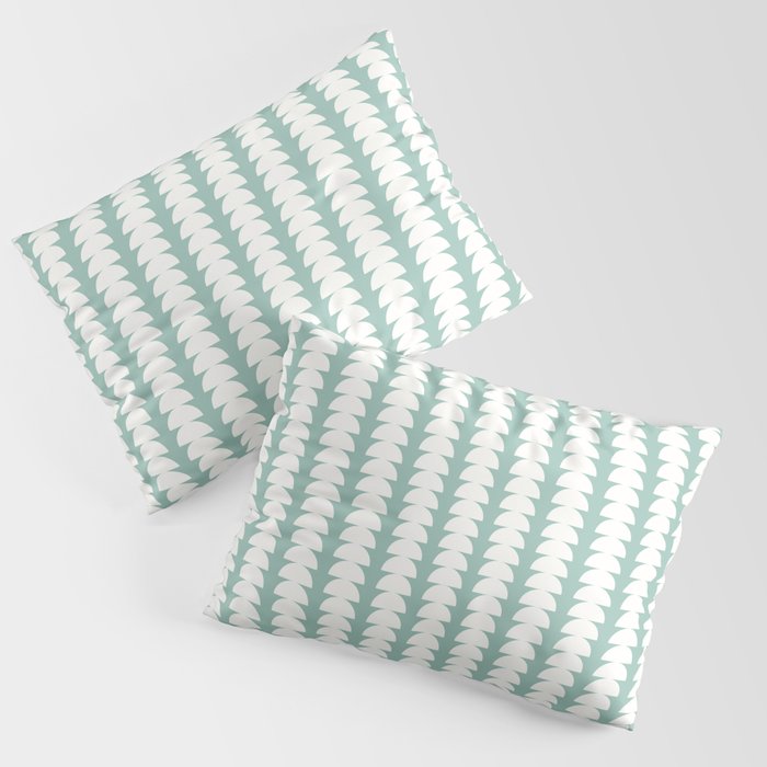 Maude Pattern - Teal Green Pillow Sham Gallery Image 3