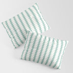 Maude Pattern - Teal Green Pillow Sham Gallery Image 3