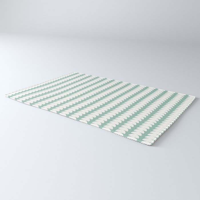Maude Pattern - Teal Green Rug Gallery Image 3