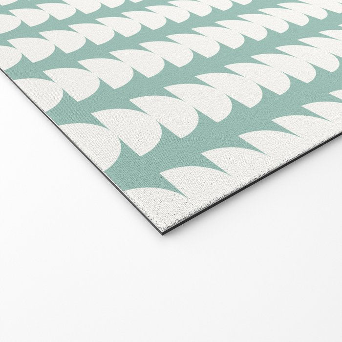 Maude Pattern - Teal Green Welcome Mat Gallery Image 2