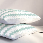 Maude Pattern - Teal Green Pillow Sham Gallery Image 3