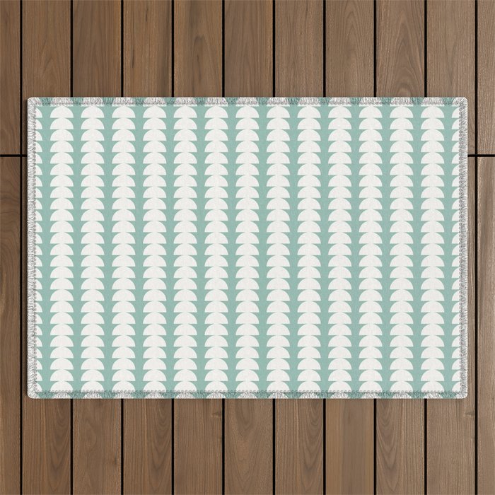 Maude Pattern - Teal Green Outdoor Rug Gallery Image 1