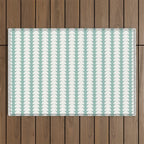 Maude Pattern - Teal Green Outdoor Rug Gallery Image 1