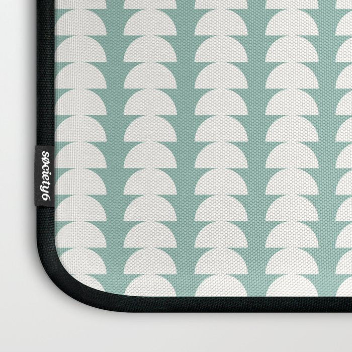 Maude Pattern - Teal Green Laptop Sleeve Gallery Image 3