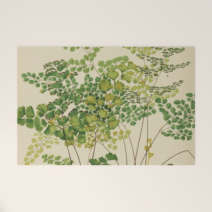 Maidenhair Ferns Welcome Mat