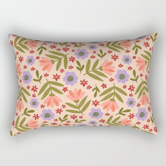 Sweet Floral  Rectangular Pillow Gallery Image 1