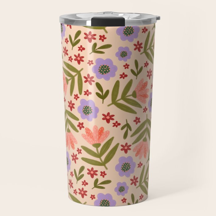 Sweet Floral  Travel Mug Gallery Image 1