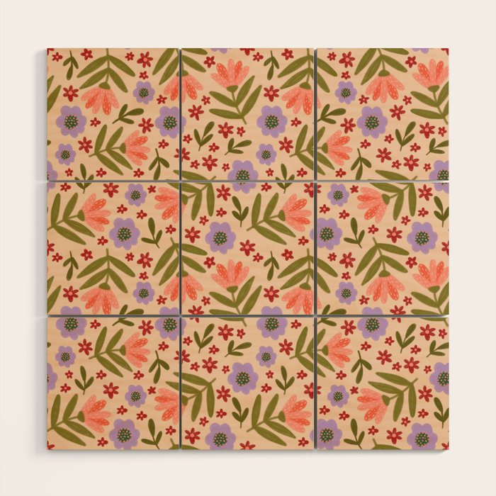 Sweet Floral  Wood Wall Art Gallery Image 1