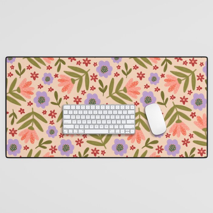 Sweet Floral  Desk Mat Gallery Image 1