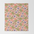 Sweet Floral  Throw Blanket Gallery Image 2