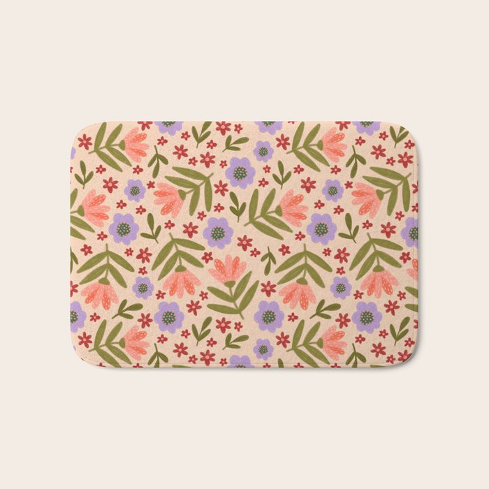 Sweet Floral  Bath Mat Gallery Image 1