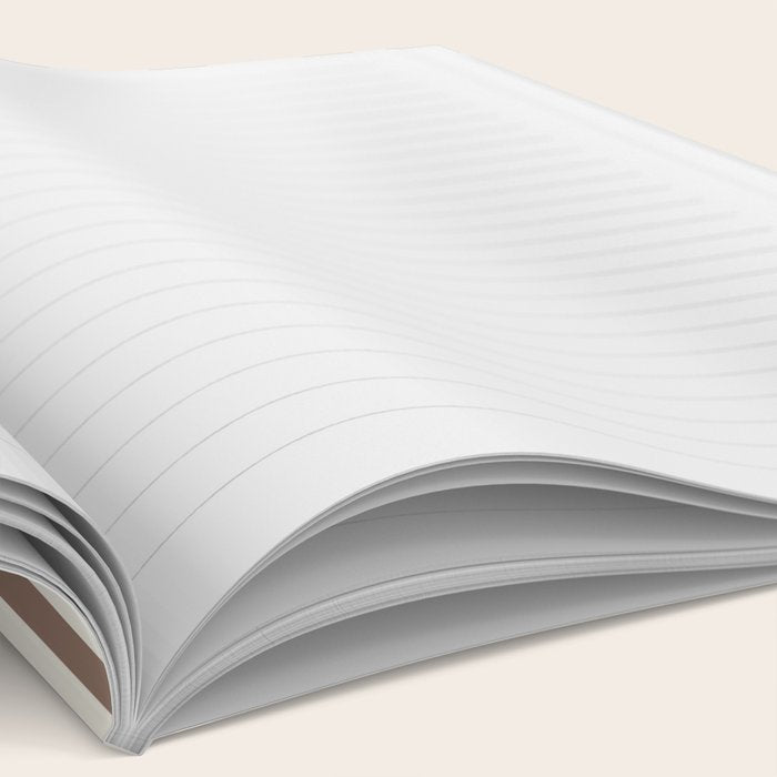 Brown And Cream Striped Notebook Gallery Image 2