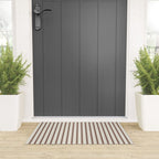 Brown And Cream Striped Welcome Mat Gallery Image 3
