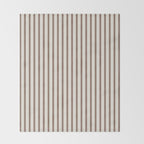 Brown And Cream Striped Throw Blanket Gallery Image 2