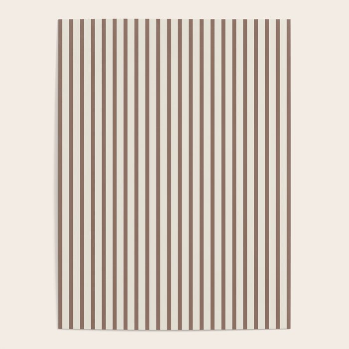 Brown And Cream Striped Poster Gallery Image 4