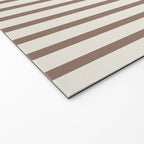 Brown And Cream Striped Welcome Mat Gallery Image 2