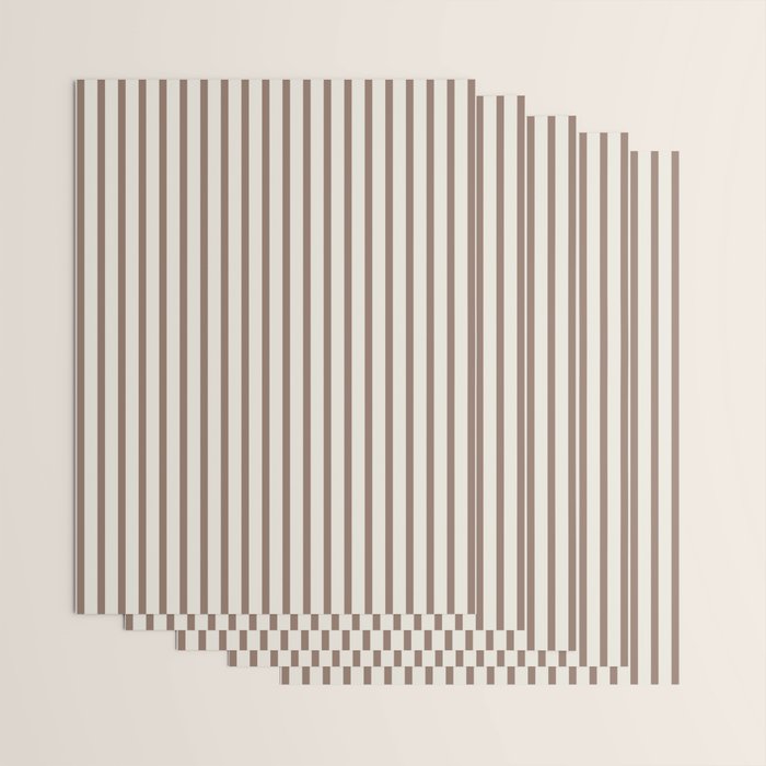 Brown And Cream Striped Wrapping Paper Gallery Image 3