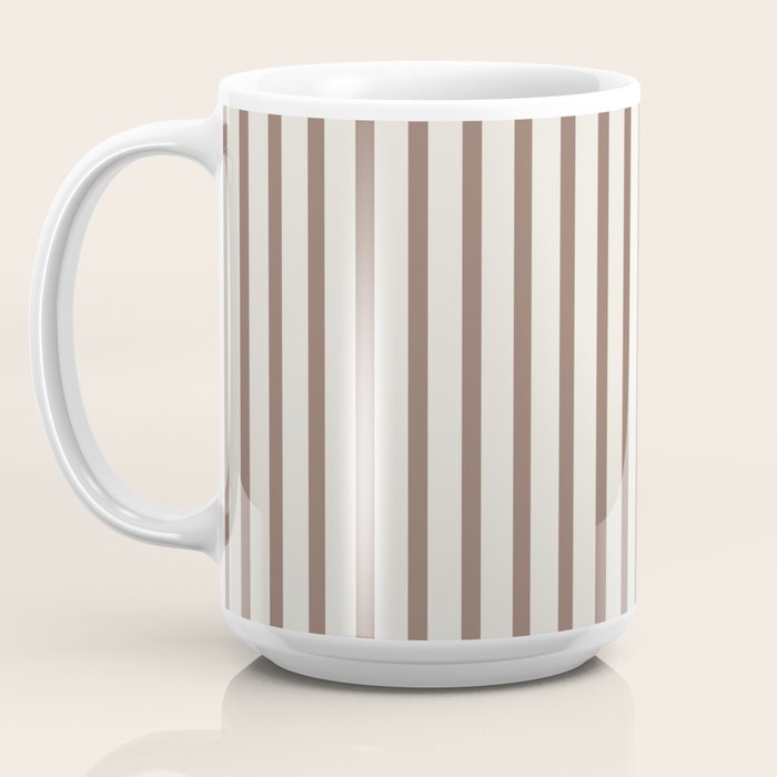 Brown And Cream Striped Coffee Mug Gallery Image 3