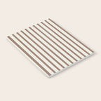 Brown And Cream Striped Notebook Gallery Image 2