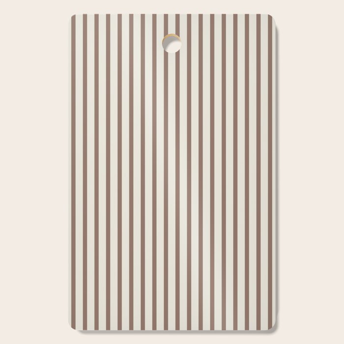 Brown And Cream Striped Cutting Board Gallery Image 1