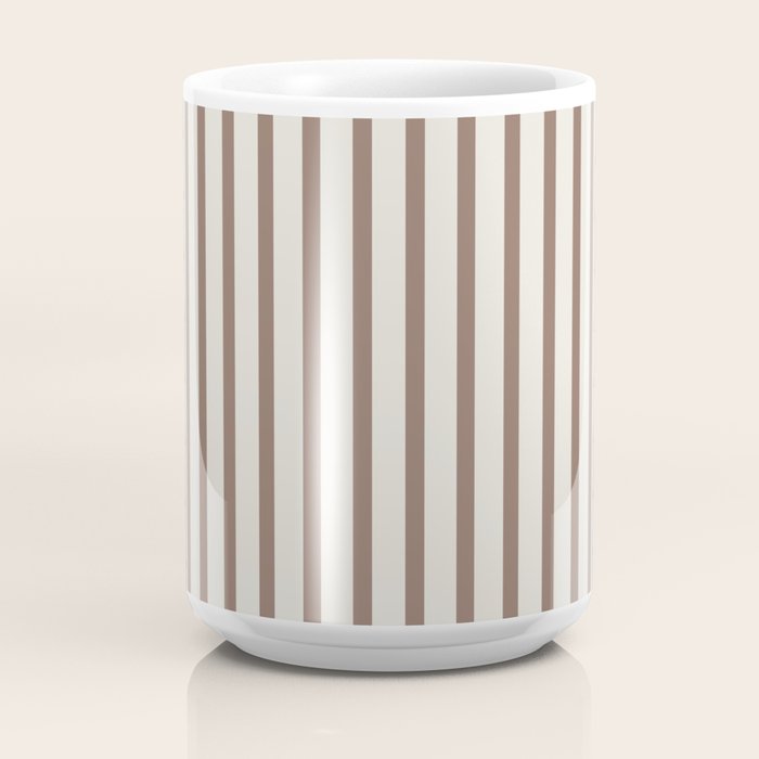 Brown And Cream Striped Coffee Mug Gallery Image 4
