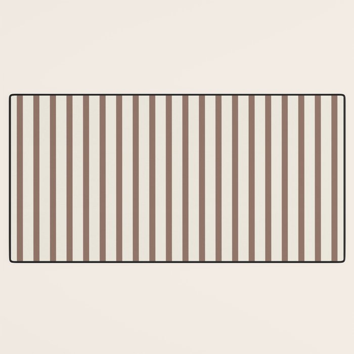 Brown And Cream Striped Desk Mat Gallery Image 3