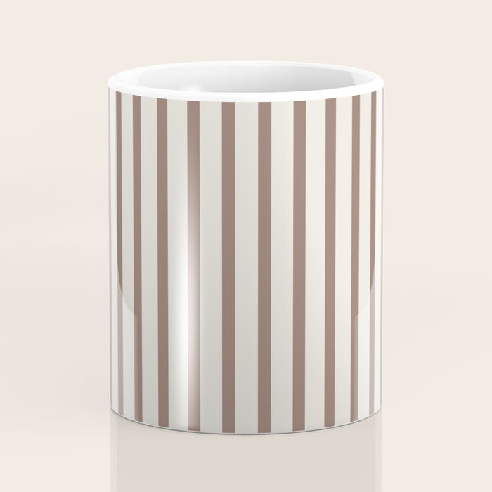 Brown And Cream Striped Coffee Mug Gallery Image 4