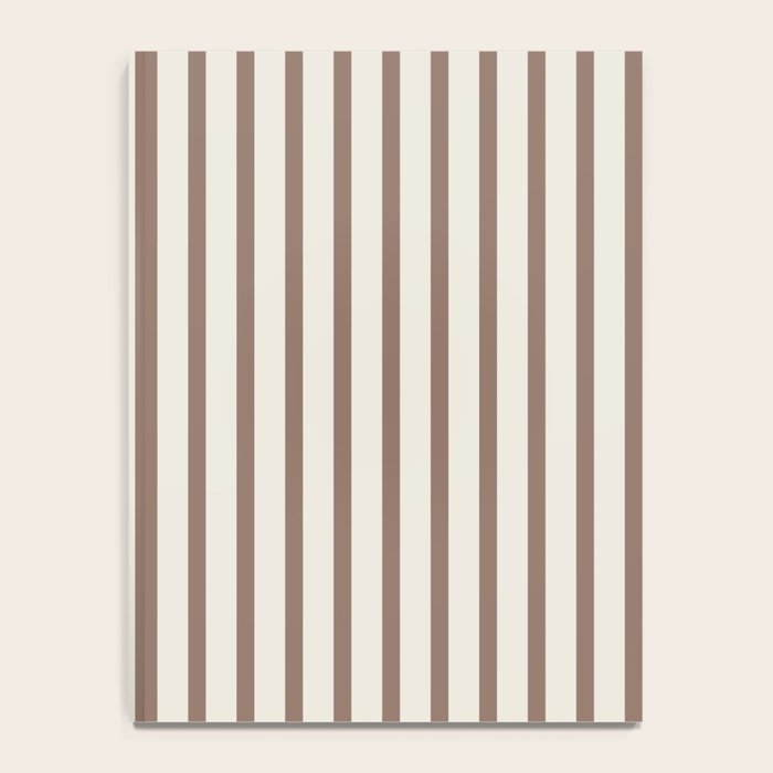 Brown And Cream Striped Notebook Gallery Image 4