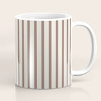 Brown And Cream Striped Coffee Mug Gallery Image 1