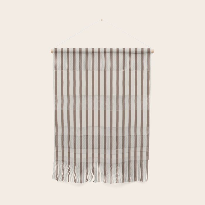 Brown And Cream Striped Wall Hanging Gallery Image 1