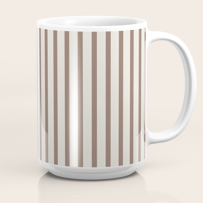 Brown And Cream Striped Coffee Mug Gallery Image 2