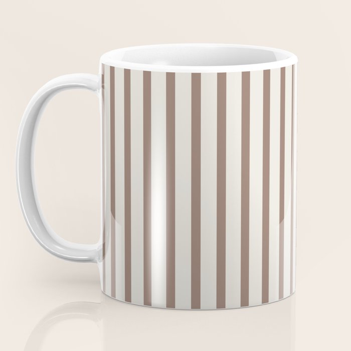 Brown And Cream Striped Coffee Mug Gallery Image 3