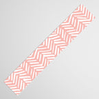 Pink, Boho, Abstract, Herringbone Pattern Table Runner Gallery Image 3