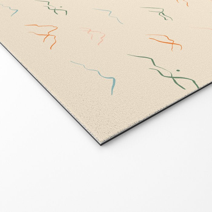 Hand drawn mountain landscape doodle pattern Welcome Mat Gallery Image 2