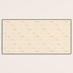 Hand drawn mountain landscape doodle pattern Desk Mat Gallery Image 3