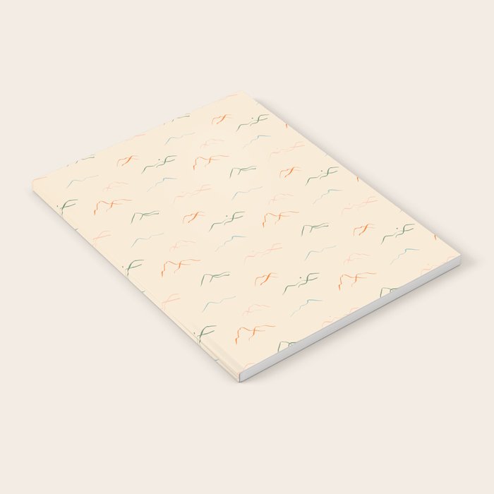 Hand drawn mountain landscape doodle pattern Notebook Gallery Image 2