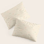 Hand drawn mountain landscape doodle pattern Pillow Sham Gallery Image 3