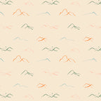 Hand drawn mountain landscape doodle pattern Coffee Mug Gallery Image 2