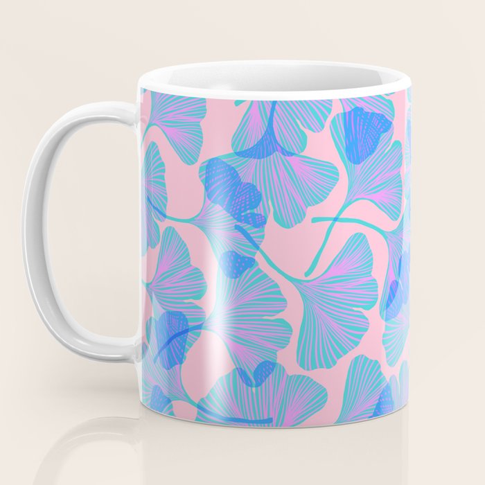 Abstraction_Ginkgo_Pattern_Minimalism_002 Coffee Mug Gallery Image 3