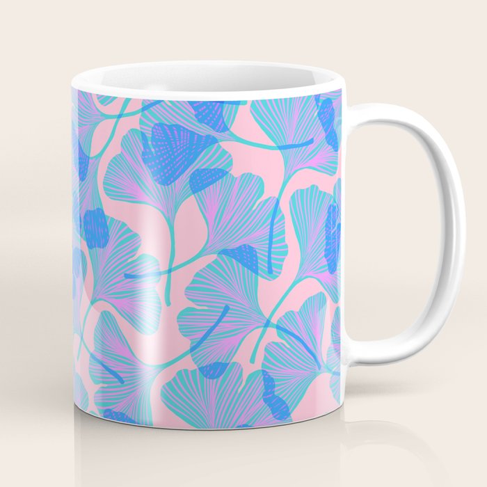 Abstraction_Ginkgo_Pattern_Minimalism_002 Coffee Mug Gallery Image 1